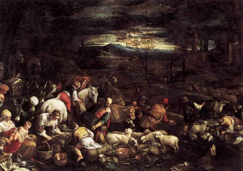 Jacopo Bassano Return of Jacob with His Family oil painting image